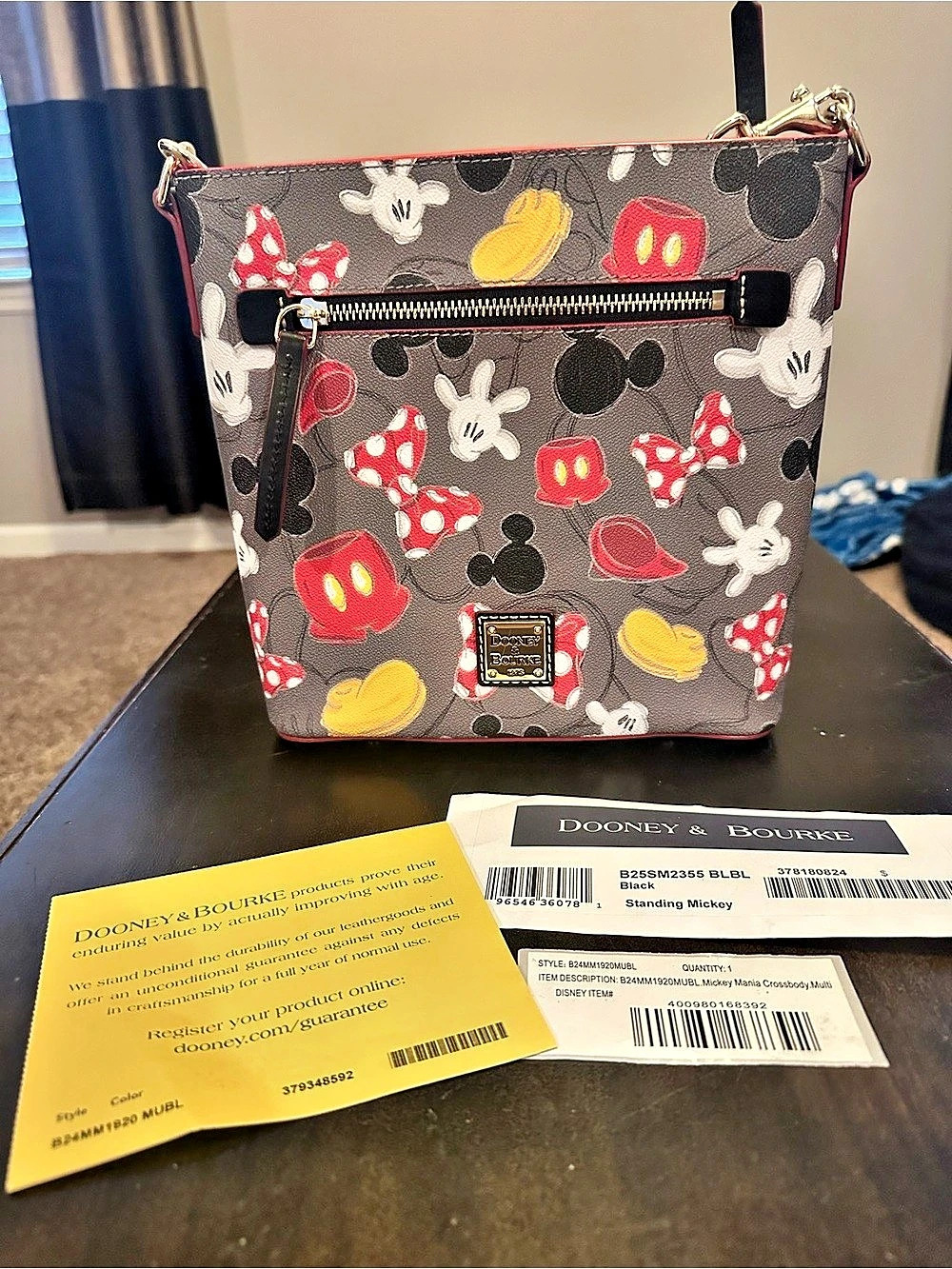 Dooney & Bourke Disney Mickey Mania Crossbody Bag Mickey Mouse Crossbody Bag
